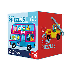 Bộ xếp hình cho bé mới làm quen MY FIRST PUZZLES của hãng MIDEER TOI WORLD - phù hợp bé từ 2 tuổi trở lên nhiều chủ đề