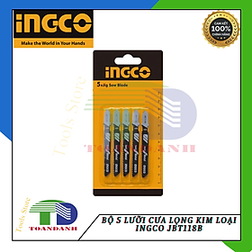 Mua Bộ 5  lưỡi cưa lọng kim loại Ingco JBT118B