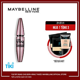 Mascara Dài Mi Và Tơi Mi Tự Nhiên Maybelline New York Lash Sensational Waterproof Chuốt Mi Không Lem Không Trôi 10ml