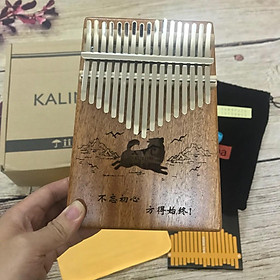 Mua ĐÀN KALIMBA MÀU GỖ TẶNG FULL PHỤ KIỆN
