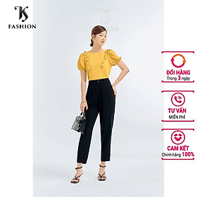 Áo kiểu sơ mi nữ tay bồng, áo kiểu nữ xếp ly ngực TKFASHION SMKA126