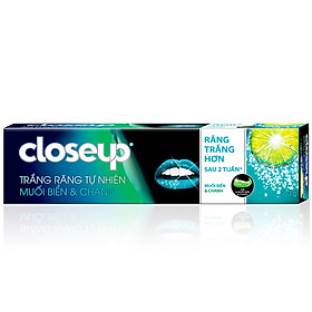 Kem Đánh Răng Dạng Gel Close Up Trắng Răng Muối Biển & Chanh (180g)