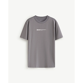 Áo Thun Nam Tay Ngắn Hình In Chữ Form Fitted - ROUTINE 10F25TSS008