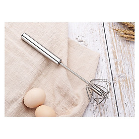 Dụng cụ đánh trứng thông minh nhấn xoay tiện lợi Inox không gỉ IN55