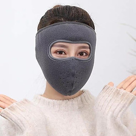 Khẩu trang ninja lót nỉ che kín tai dán sau gáy chống gió lạnh - khau trang ninja ni che tai dan gay