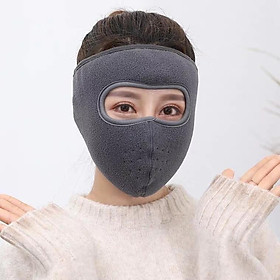 Khẩu trang ninja nỉ che kín mặt kín tai chống nắng chống gió lạnh mùa đông giữ ấm nam nữ