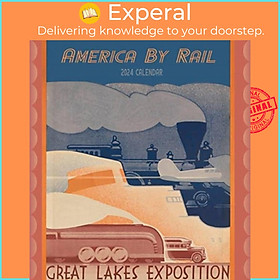 Sách - America by Rail 2024 Wall Calendar by Pomegranate (UK edition, paperback)