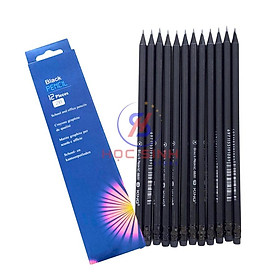 Hộp 12 Cây Bút Chì Đen 2B Có Đầu Gôm King - Học Sinh Store