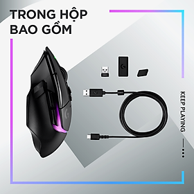 Mua Chuột game không dây Logitech G502 X PLUS LIGHTSPEED – switch LIGHTFORCE Hybrid  RGB Lightsync  Cảm biến Hero 25K  Windows/Mac OS - Hàng chính hãng