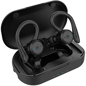 20 giờ chơi thời gian bơi BLUETOOTHOOTHOOTT Waterproof Waterproof bluetooth Dual Wear Style Sport Wireless Tai nghe tws IPX7 Earbuds Stereo Màu sắc: Đen