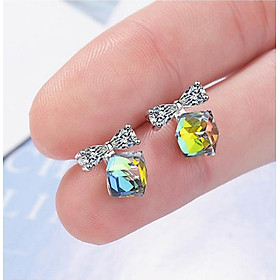 Bông tai pha lê nơ xinh BHBT367