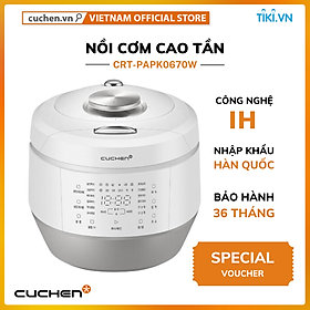 Nồi cơm điện cao tần IH 121 Cuchen CRT-PAPK series (CRT-PAPK1070W 1.8L, CRT-PAPK0670W 1.08L) Hàng chính hãng