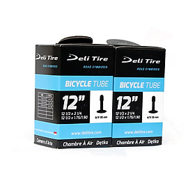 Cặp 2 cái ruột xe đạp 12 1 2 x1.75 1.90 AV35mm DELI-TIRE