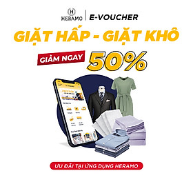 HCM [E-voucher] Giảm 50% Giặt Hấp Vest, Đầm, Áo Quần khác - giao nhận tận nơi tại ứng dụng HERAMO