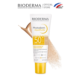 Kem chống nắng giảm bóng nhờn cho mọi loại da Bioderma Photoderm Aquafluide SPF50+ Claire 40ml [Màu da Tự nhiên]