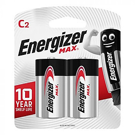 Hình ảnh Pin trung Energizer Max E93 vỉ 2 viên chính hãng