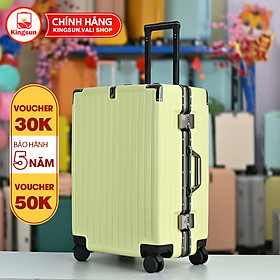 Vali Khung Nhôm Khoá Sập KS-066 Size 20/24 cao cấp chống rạch móc,chống va đập