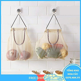 Túi Lưới Đa Năng Đựng Hành Tỏi Cho Nhà Bếp, Túi Lưới Đựng Rau Củ Quả Nhỏ Gọn - Không Chiếm Không Gian Làm Việc - Vận Chuyển Miễn Phí Toàn Quốc