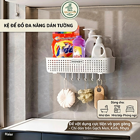 Kệ Nhựa Dán Tường HANDY Tiện Dụng Dùng Cho Phòng Tắm, Nhà Bếp - Giao màu ngẫu nhiên