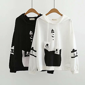 Áo Hoodie Nữ / Nam - Áo Khoác Nỉ Tai Mèo Siêu Dễ Thương Blazel, 2 Màu - Hàng Chính hãng