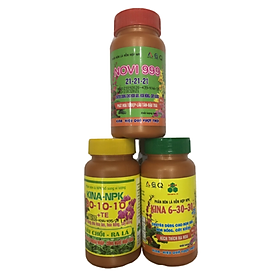 Mua Combo 3 loại Phân bón lá cao cấp NPK chuyên cho hoa Lan và cây cảnh giúp phát triển toàn bộ quá trình của hoa KINA123