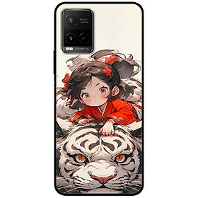 Ốp lưng cho Vivo Y20 - Y12s - Y20s - Y21 - Y21s - Y33s - Y33T - Cô Bé Và Hổ Trắng - Hàng Chính Hãng