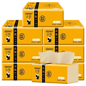 Mua THÙNG 30 GÓI GIẤY ĂN GẤU TRÚC CHÍNH HIỆU SIPIAO ( 300 TỜ/GÓI )