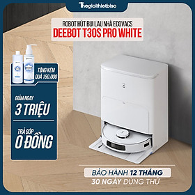 Mua  GIÁ TẠI KHO  - Robot hút bụi lau nhà Ecovacs Deebot T30S Pro 2025 Bảo Hành 24 Tháng - Hàng chính hãng Ecovacs
