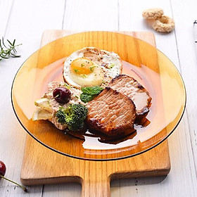 Bộ 2 dĩa Duralex - Lys 23,5cm Thủy tinh cường lực cao cấp Pháp