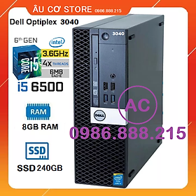 Mua Máy tính Dell Optiplex 3040 CPU Core i5 6500  DDR4 8Gb  SSD 240G - VGA Integrated Intel HD Graphic 530 - Hàng chính hãng