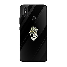 Ốp kính cường lực dành cho điện thoại Xiaomi Mi in họa tiết Cầm tiền âm phủ