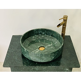 Mua CHẬU LAVABO ĐÁ TỰ NHIÊN MÀU XANH ẤN ĐỘ XVM40