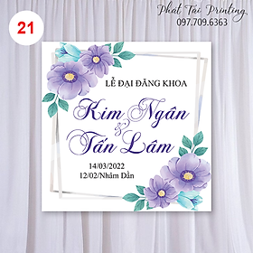 Bảng Backdrop trang trí đám cưới MS 21