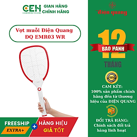 Mua Vợt muỗi Điện Quang ĐQ EMR02 WR (Trắng-đỏ)