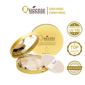 Phấn phủ kiềm dầu Queenie phấn trang điểm trắng da chống nắng Hàn Quốc chính hãng 20g