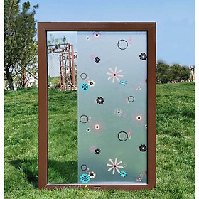 Mua COMBO 5M DECAL GIẤY DÁN KÍNH KEO SẴN KHỔ 45CM MẪU HOA SẮC MÀU