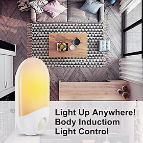 Automatic Plug in Plug Through LED Nursery Night Light with Dusk Till Dawn Daylight Sensor