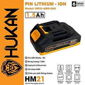 PIN ION 5CELL-5C HK 21 - ABS1500S HUKAN - HÀNG CHÍNH HÃNG