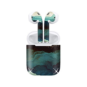 Mua Miếng dán skin chống bẩn cho tai nghe AirPods in hình Núi chàm giả sơn mài - GSM185 (bản không dây 1 và 2)