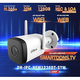 Hình ảnh Camera IP Wifi DAHUA DH-IPC-HFW1230DT-STW 2M 1080P, Đàm thoại 2 chiều, hỗ trợ thẻ nhớ 128Gb - hàng chính hãng