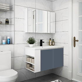 Mua Tủ lavabo tủ phòng tắm nhựa cao cấp PVC đặc ruột bảo hành 5 năm