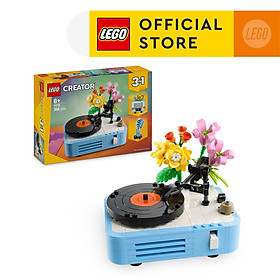 LEGO CREATOR 31172 Đồ Chơi Lắp Ráp Máy Nghe Nhạc Đĩa Than Và Hoa (366 chi tiết)