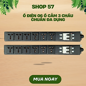 Mua Thanh nguồn chuẩn rack 19 06 ổ đa năng có MCB 2P 32A FAMRACk