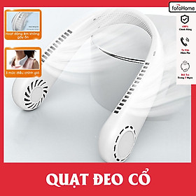 Quạt Đeo Cổ Mini Quạt Không Cánh Tích Điện Tiện Lợi Thời Trang Dáng Thể Thao Siêu Phẩm Mùa Hè - Giao Màu Ngẫu Nhiên Hàng Nhập Khẩu