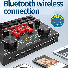 Mua Sound card V8S bản nâng cấp sound card V8 Hỗ Trợ Bluetooth  16 Hiệu Ứng  8 Chế Độ  Chỉnh Bass Treble Record Tích Hợp Pin