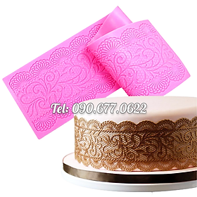 Mua Khuôn silicone làm viền bánh  rau câu ren uốn nếp hoa mận – Mã số 1910