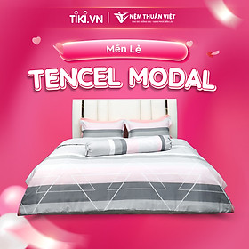 Bộ chăn ga giường tencel modal thuần việt - lụa tencel thoáng mát, thấm hút mồ hôi tốt