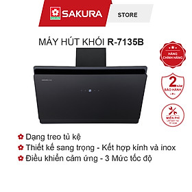 Mua Máy Hút Khói SAKURA R-7135B Treo Tủ Kệ  Lọc Than Hoạt Tính - Hàng Chính Hãng