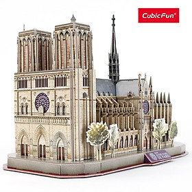 Đồ Chơi CUBIC FUN Trẻ Em Xếp Hình 3D Nat Geo: Nhà Thờ Đức Bà Paris DS0986H