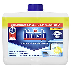 [HCM] Dung dịch tẩy rửa máy rửa chén Finish Dishwasher Cleaner Lemon 250ml - hương chanh